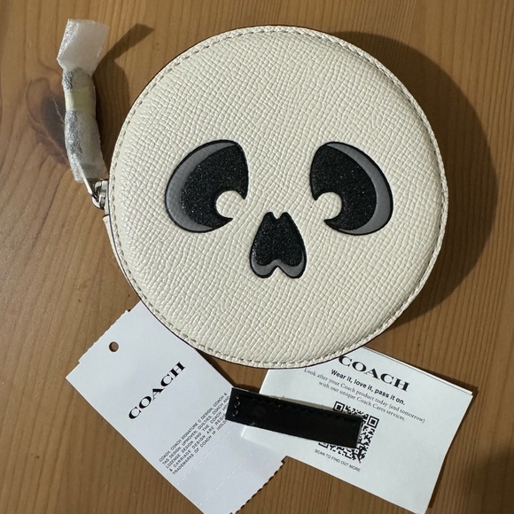 👻 Coach Coin Case With Halloween Skull - Picture 1 of 9
